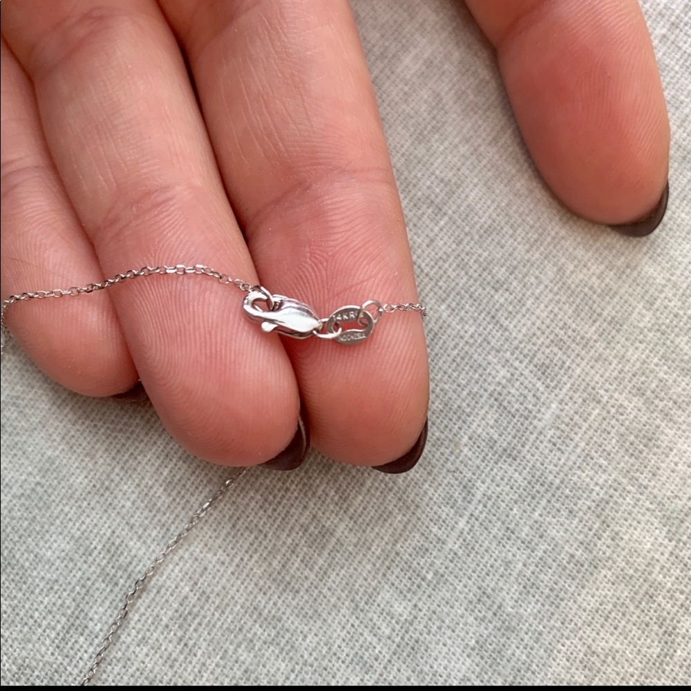 Staircase diamond heart necklace - Picture 4 of 6
